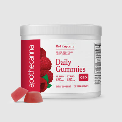 Daily CBD Gummies Red Raspberry - 30 Count