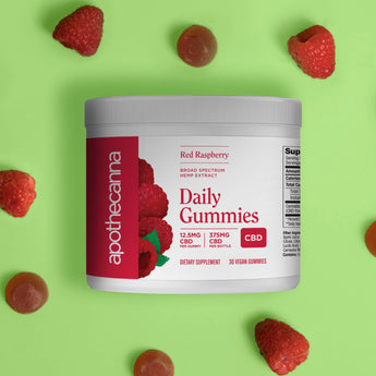 Daily CBD Gummies Red Raspberry - 30 Count